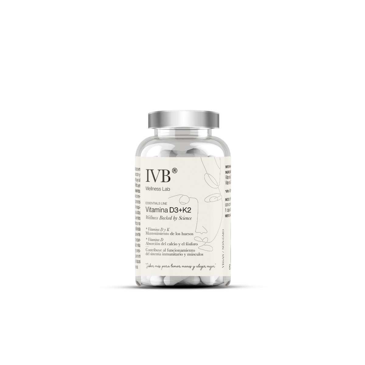VITAMINA D3+K2 60 CAPSULAS IVB WELLNESS LAB