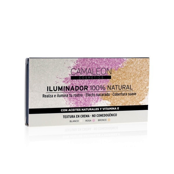 CAMALEON ILUMINADOR 100% NATURAL CREMA PALETA 3 COLORES
