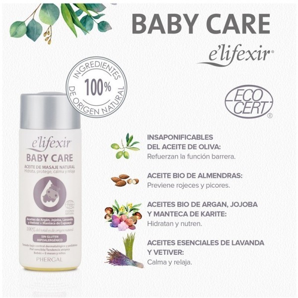 E´LIFEXIR-ELIFEXIR BABY CARE ACEITE DE MASAJE NATURAL 125 ML