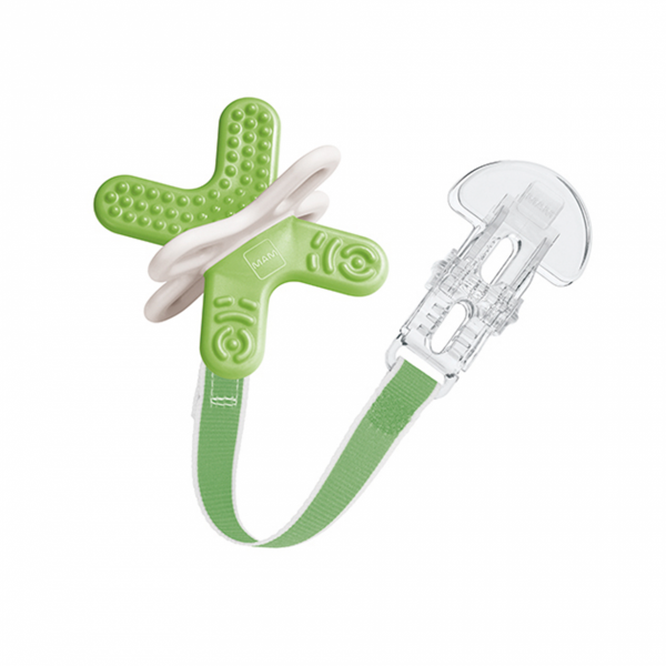 MORDEDOR MINI BITE & RELAX PHASE 2+ VERDE CON BROCHE MAN