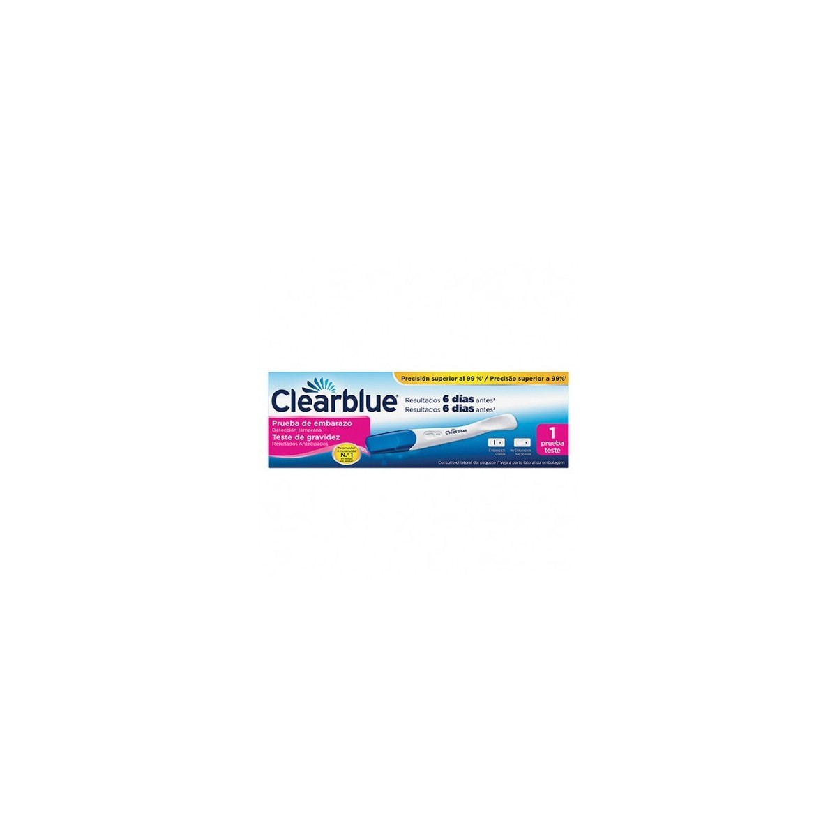 CLEARBLUE PRUEBA DE EMBARAZO DETECCION TEMPRANA...