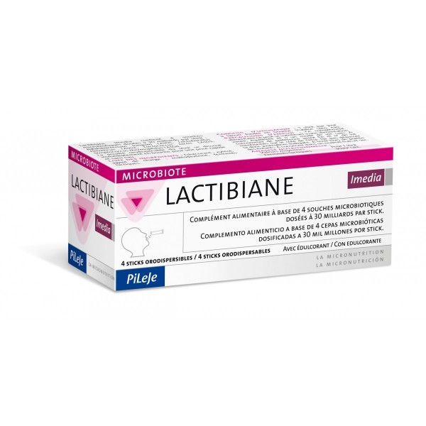 LACTIBIANE IMEDIA PILEJE 4 STICKS ORODISPENSABLES