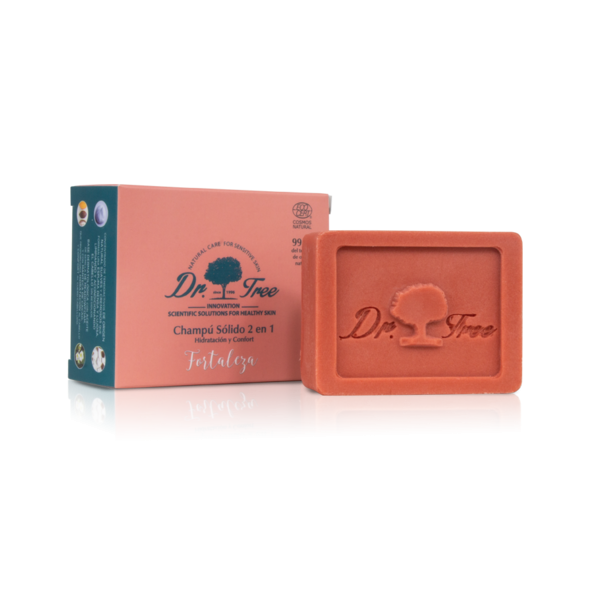 DR. TREE CHAMPU SOLIDO 2 EN 1 FORTALEZA 1 ENVASE 75 G