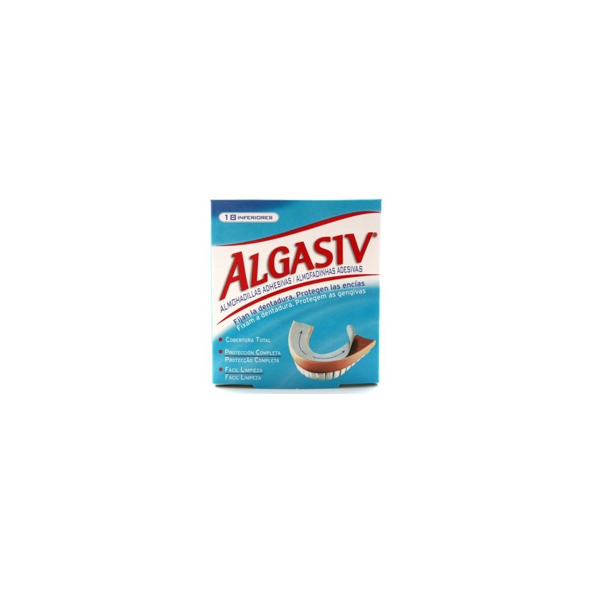 ALGASIV ALMOHADILLAS ADHESIVAS PROTESIS 18 U...