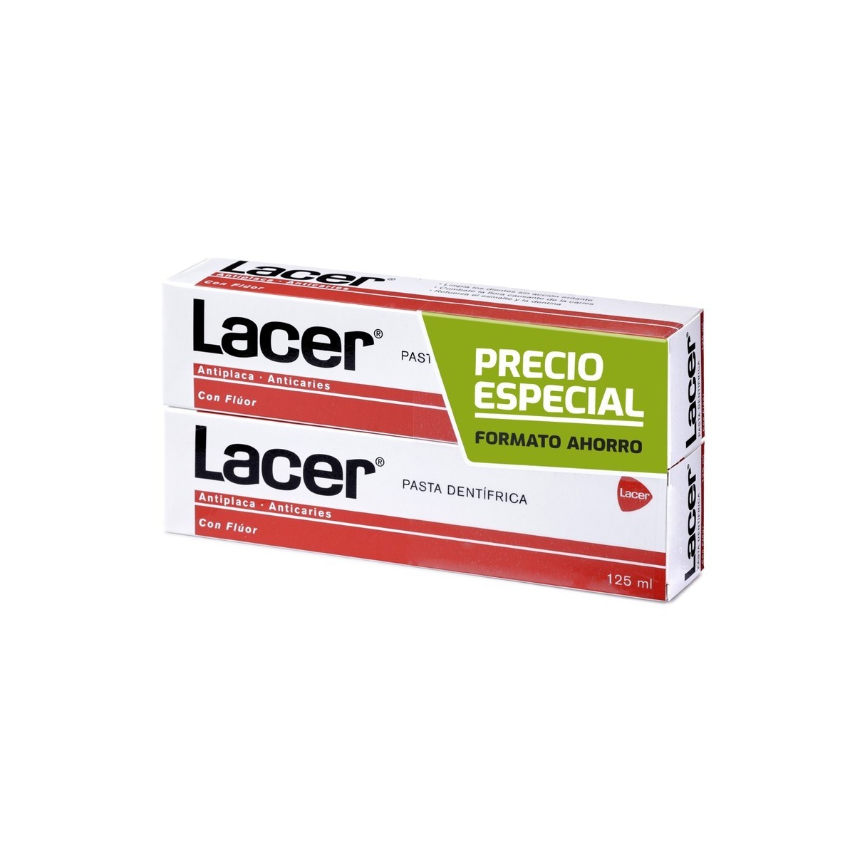 PACK DUPLO  LACER 125ML PASTA