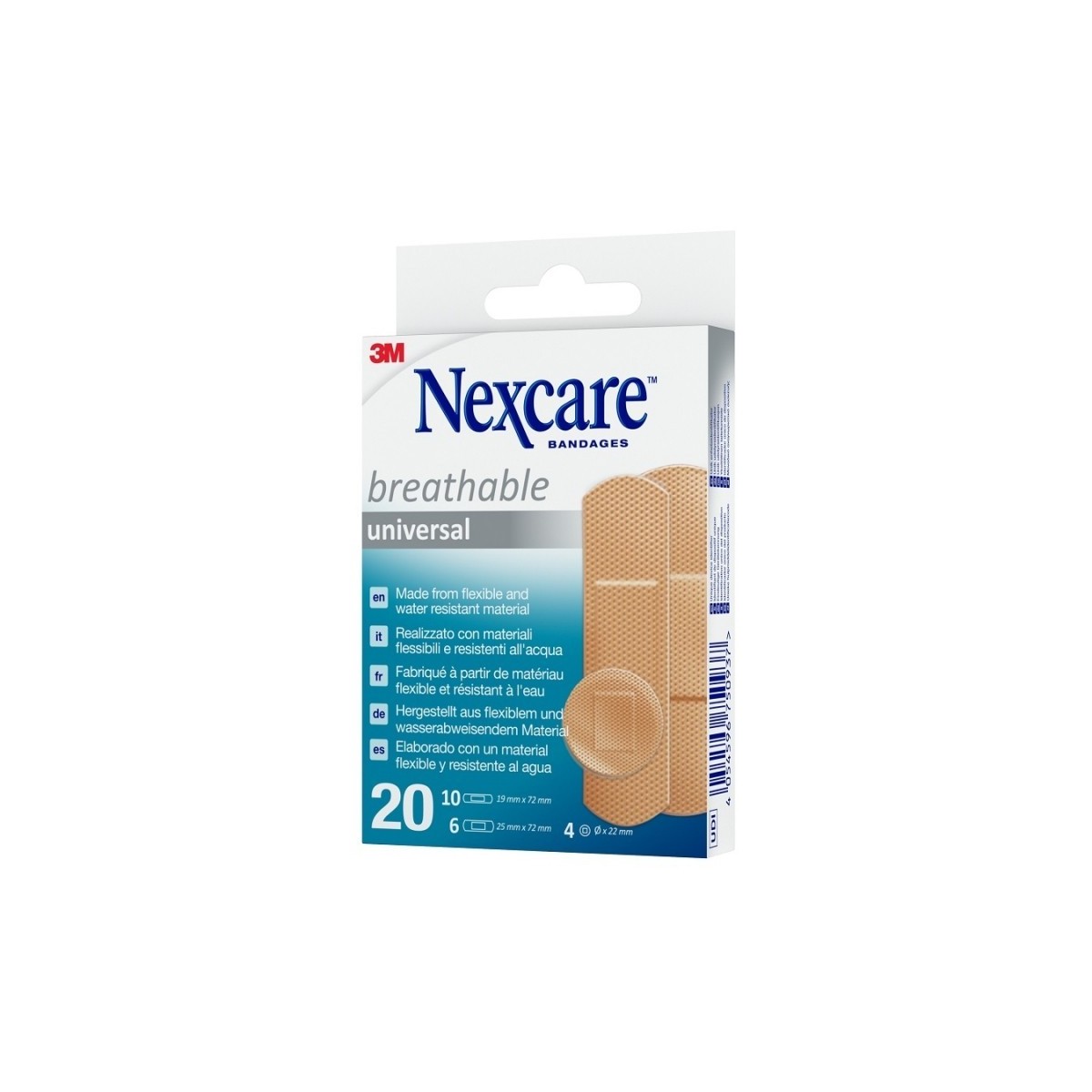 3M NEXCARE UNIVERSAL APOSITO ADHESIVO SURTIDO 20 U