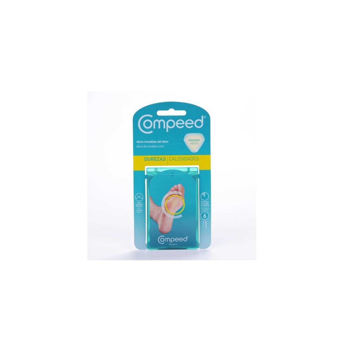 COMPEED DUREZAS HIDROCOLOIDE T- MED 6 U