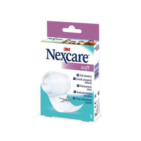 3M NEXCARE SOFT TIRAS PROTECTORAS SUAVES APOSITO 1M X 8 CM