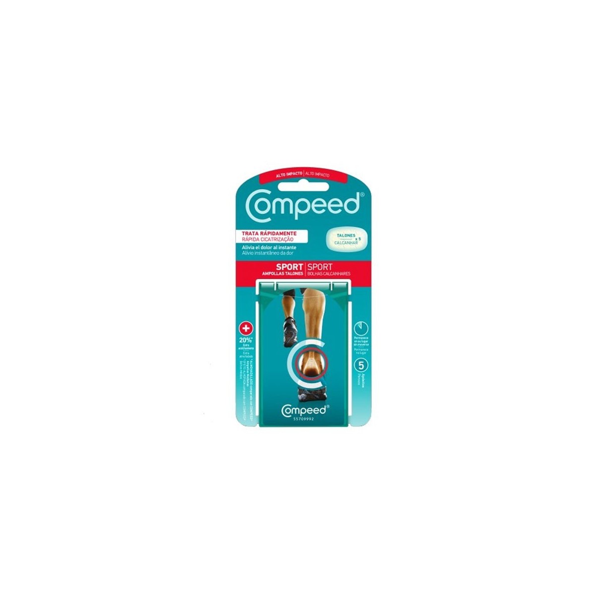 COMPEED EXTREME AMPOLLAS TALONES 5 U