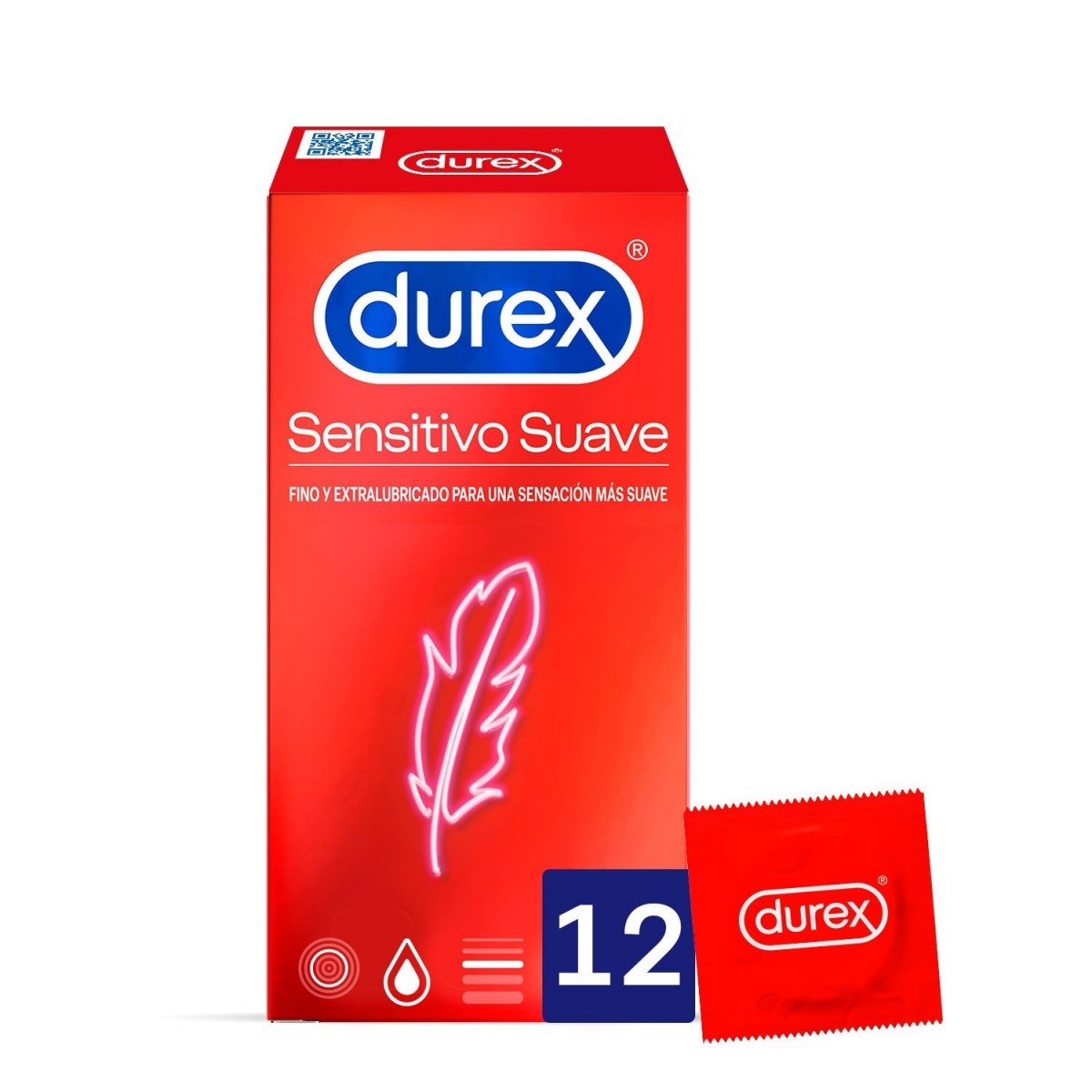 DUREX SENSITIVO SUAVE PRESERVATIVOS 12 U
