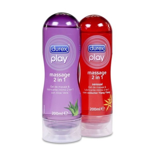 DUREX  DUPLO  MASSAGE ALOE + SENSUAL 200 ML + 200 ML