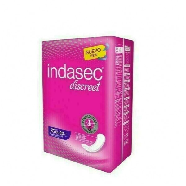 INDASEC DISCREET EXTRA COMPRESA PERDIDAS LEVES 20 ABSORB