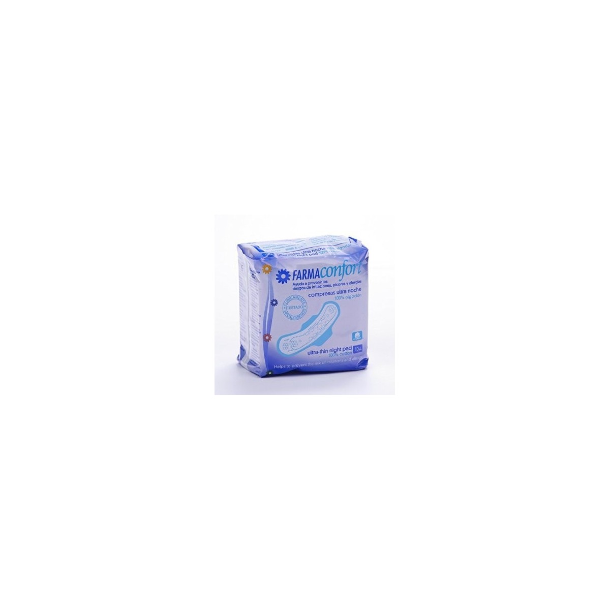 COMPRESAS ULTRAFINAS 100% ALGODON FARMACONFORT...