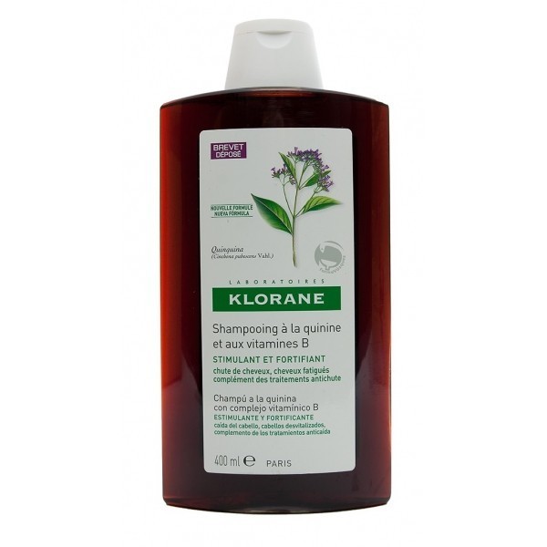 KLORANE CHAMPU A LA QUININA CON VITAMINAS B 400 ML