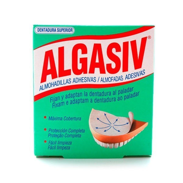 ALGASIV ALMOHADILLAS ADHESIVAS PROTESIS 18 U SUPERIOR