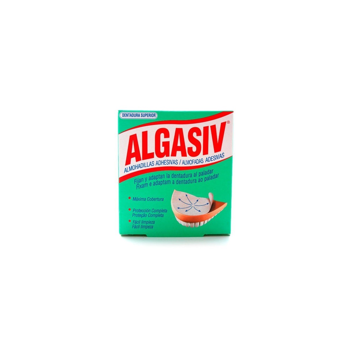 ALGASIV ALMOHADILLAS ADHESIVAS PROTESIS 18 U...