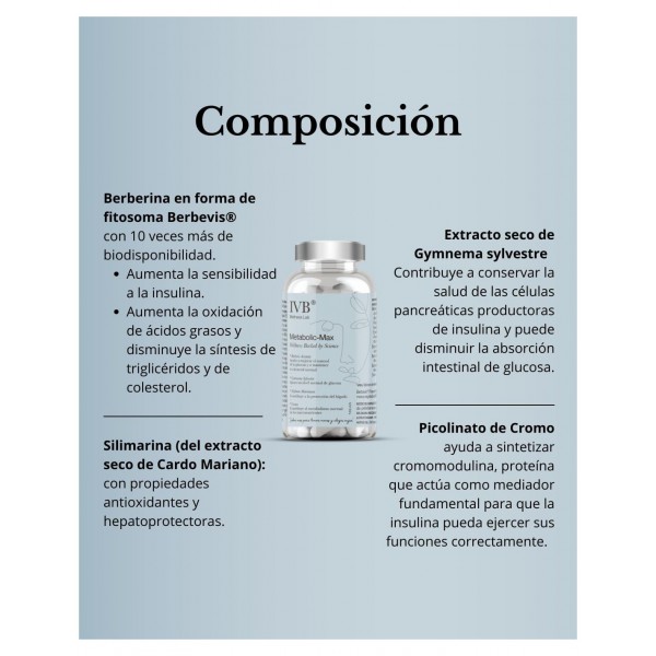 METABOLIC MAX 60 CAPSULAS IVB WELLNESS LAB