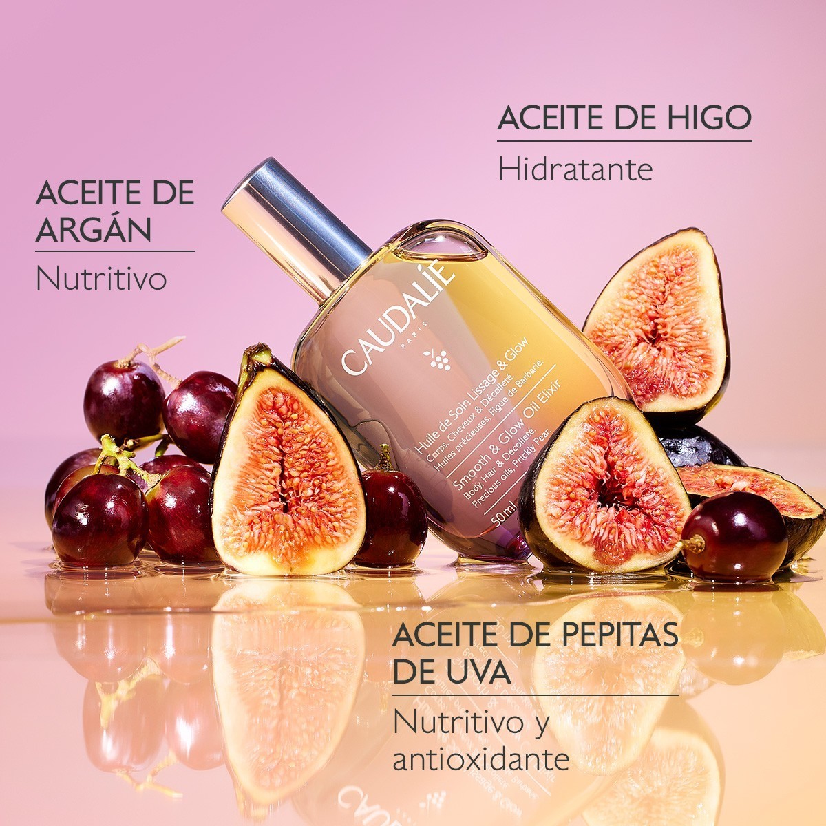 ACEITE SUAVIDAD Y LUMINOSIDAD HIGO 50 ML CAUDALIE