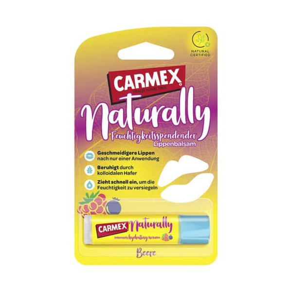 CARMEX NATURALLY BALSAMO LABIAL HIDRATANTE 1 STICK 4,25 G...