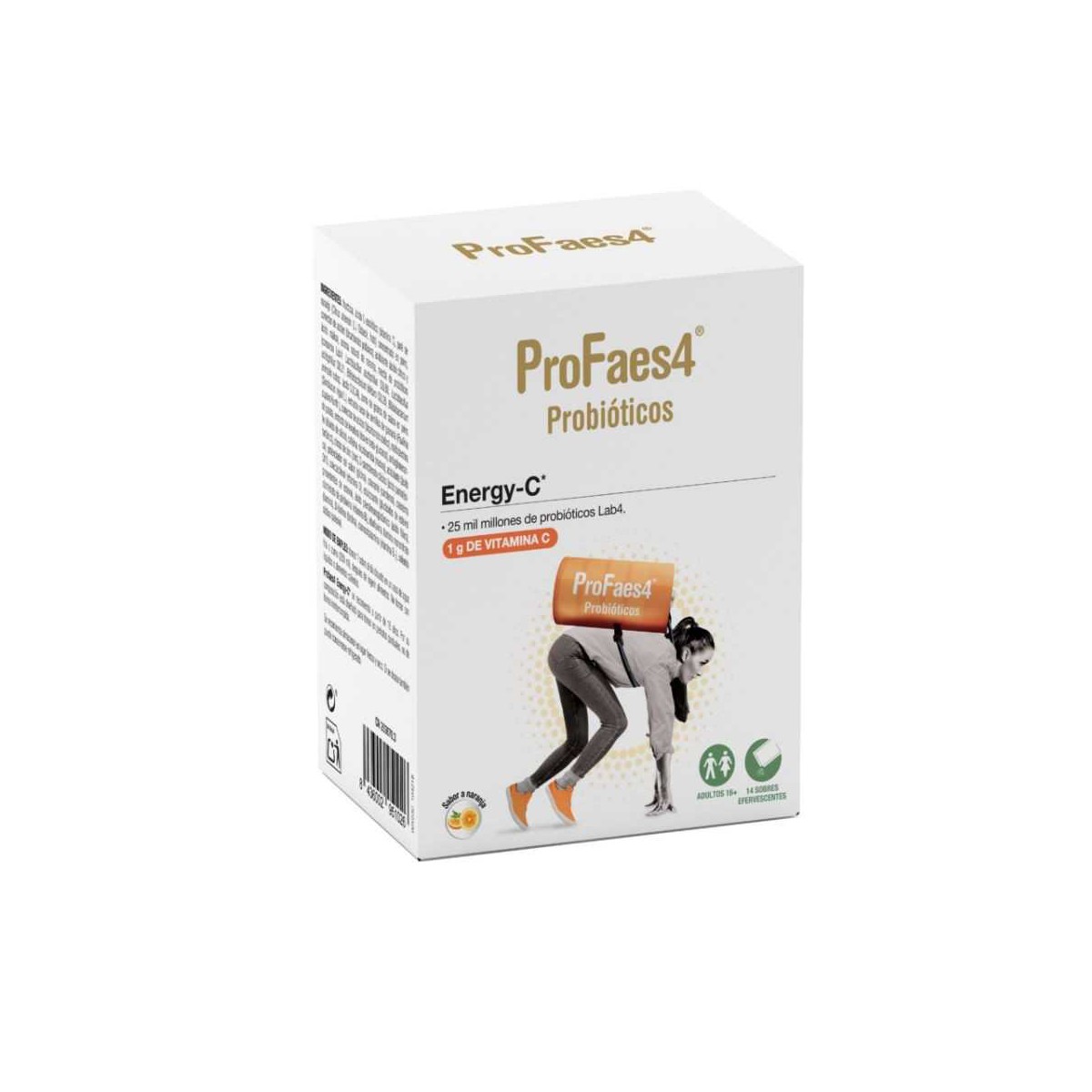 PROFAES4 ENERGY C 14 SOBRES 10 G SABOR NARANJA