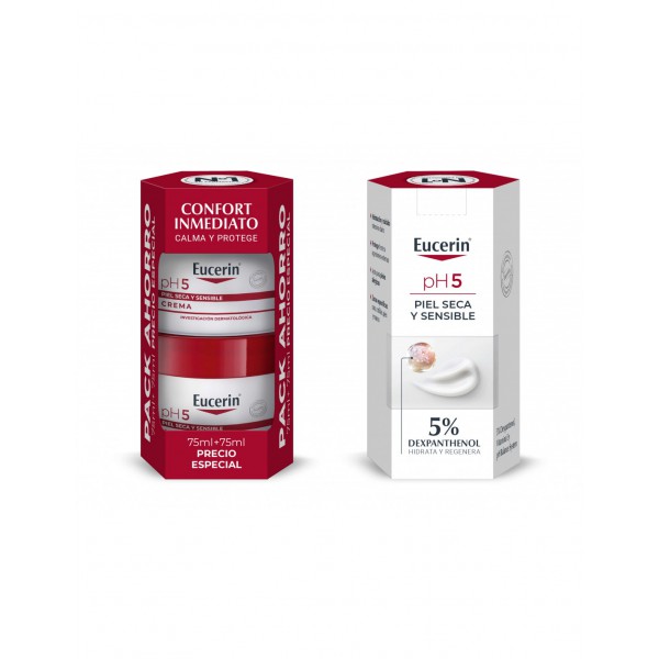 PACK EUCERIN CREMA 75 ML TAPA ROJA CARA