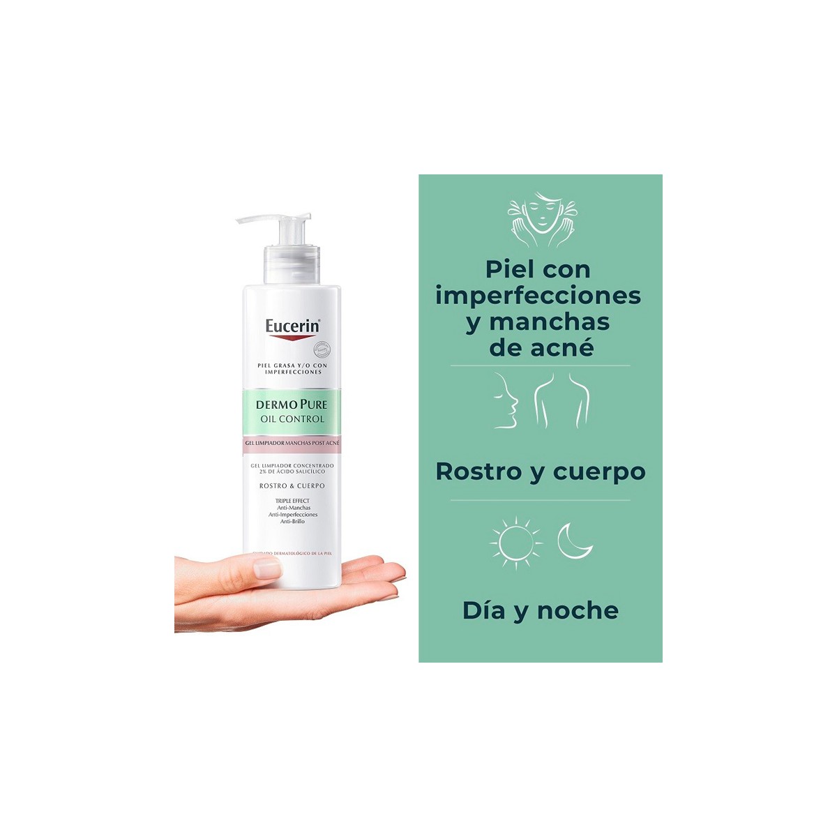 EUCERIN DERMOPURE GEL LIMPIADOR CONCENTRADO...