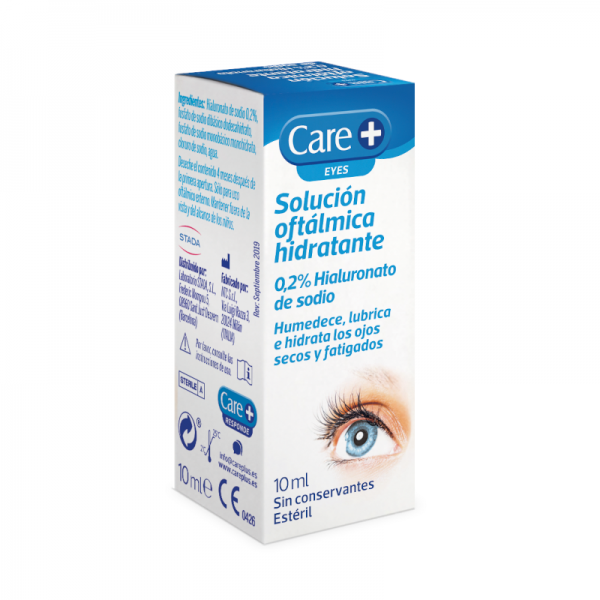 CARE+ SOLUCION OFTALMICA HIDRATANTE 0,2% 10 ML