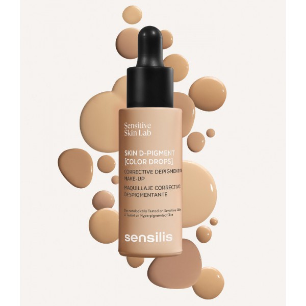 SENSILIS SKIN D-PIGMENT COLOR DROPS MAQUILLAJE CORRECTIVO DESPIGMENTANTE 1 FRASCO 30 ML COLOR 05