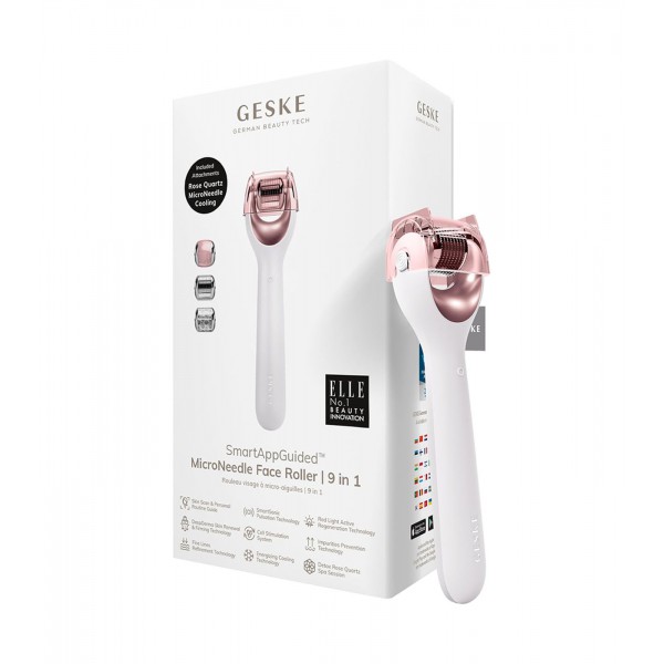 GESKE MICRONEEDLE FACE & BODY ROLLER 9 IN 1 ROSE GOLD