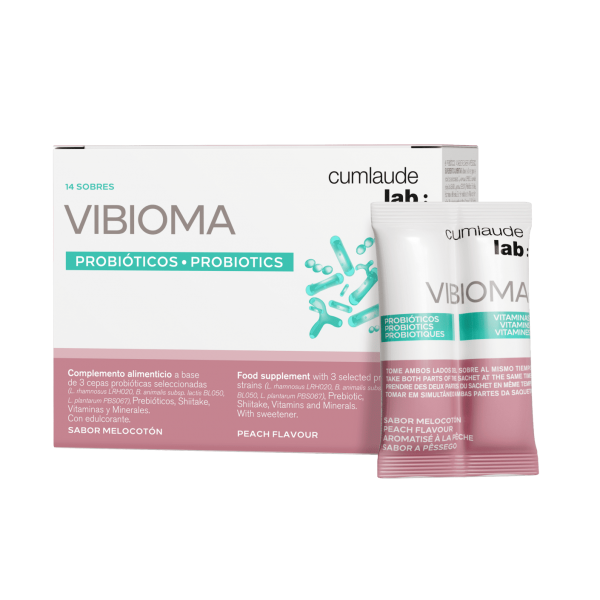 CUMLAUDE LAB: VIBIOMA 14 SOBRES 3 G SABOR MELOCOTON