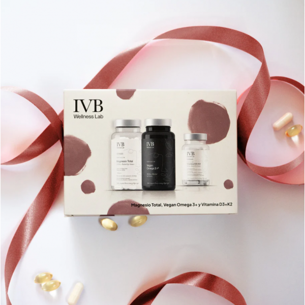 PACK IVB ESENCIALES: MAGNESIO TOTAL 60 CÁPSULAS + VEGAN OMEGA 3+ 60 CÁPSULAS + VITAMINA D3+K2 6