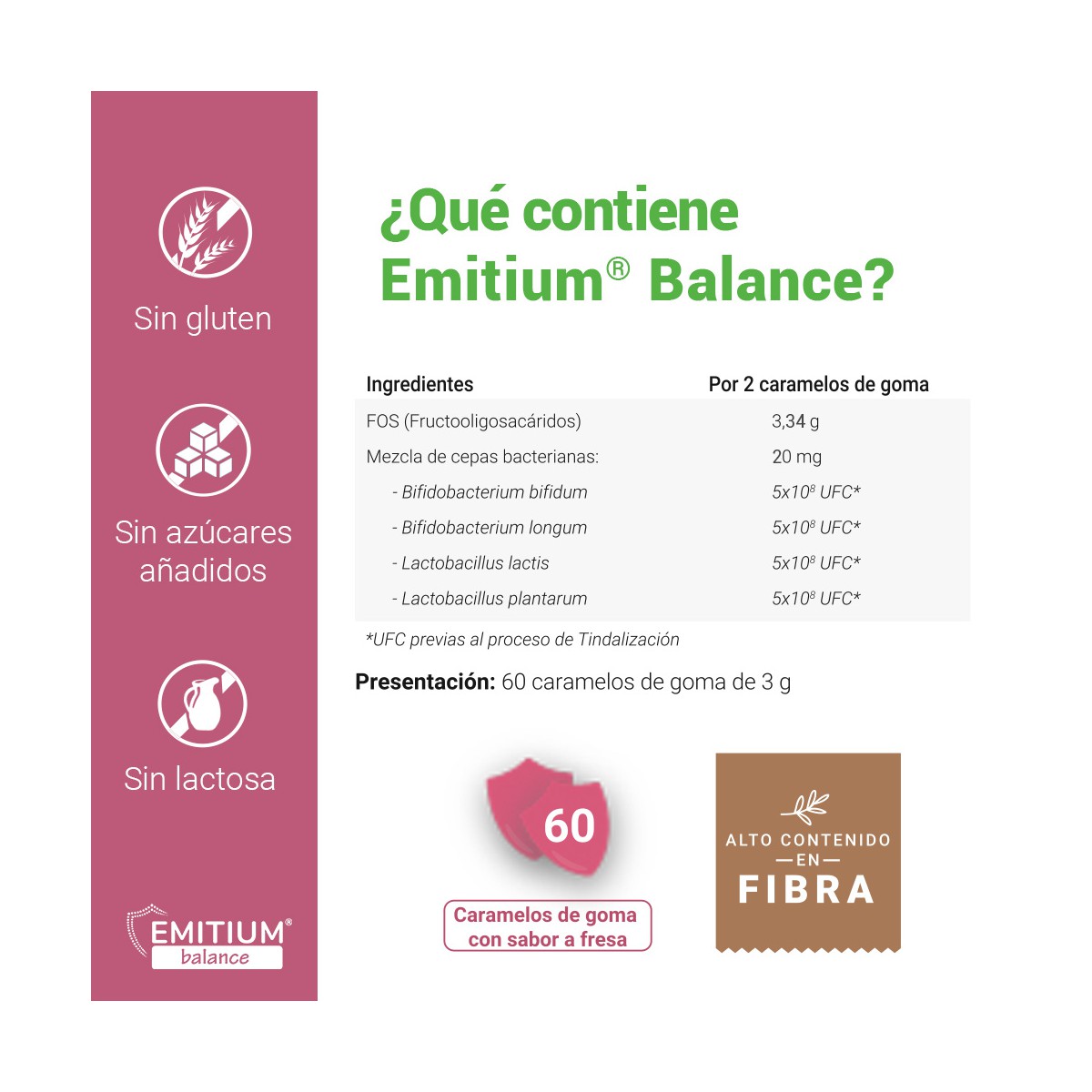 NIAM EMITIUM BALANCE FIBRA Y PROBIOTICOS 60...