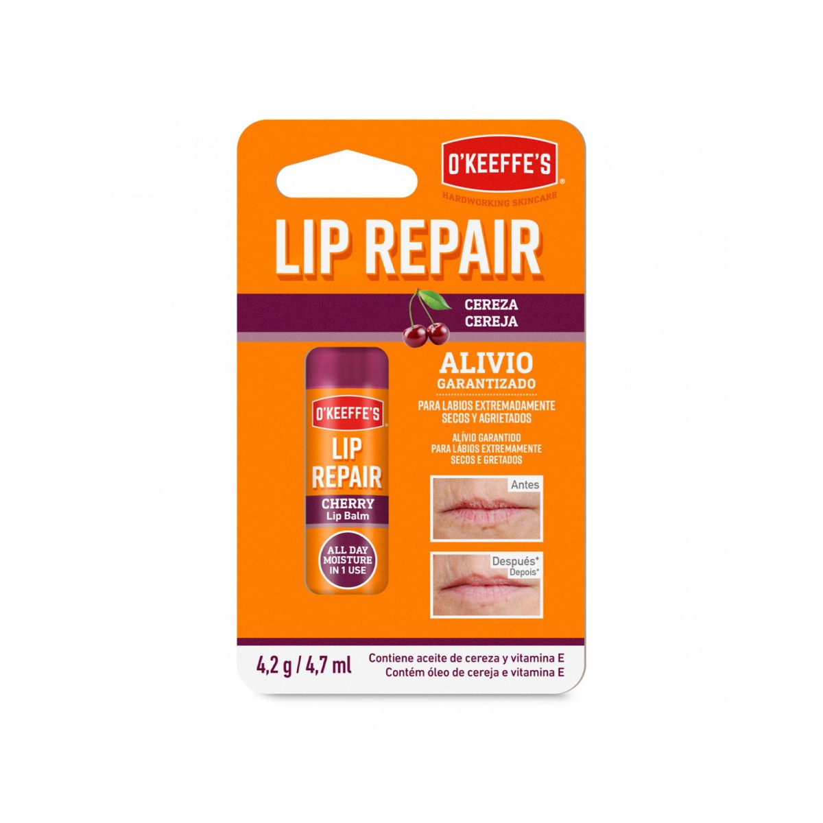 O´KEEFFE´S BALSAMO LABIAL LIP REPAIR 1 STICK...