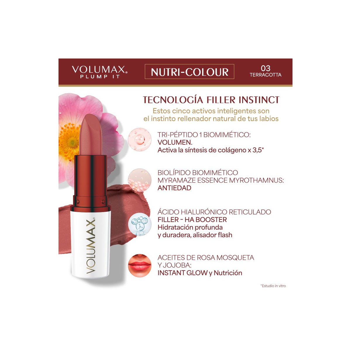 VOLUMAX PLUMP IT NUTRI-COLOUR 1 STICK 4 G TONO...
