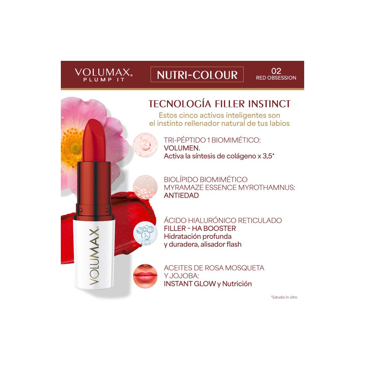 VOLUMAX PLUMP IT NUTRI-COLOUR 1 STICK 4 G TONO...