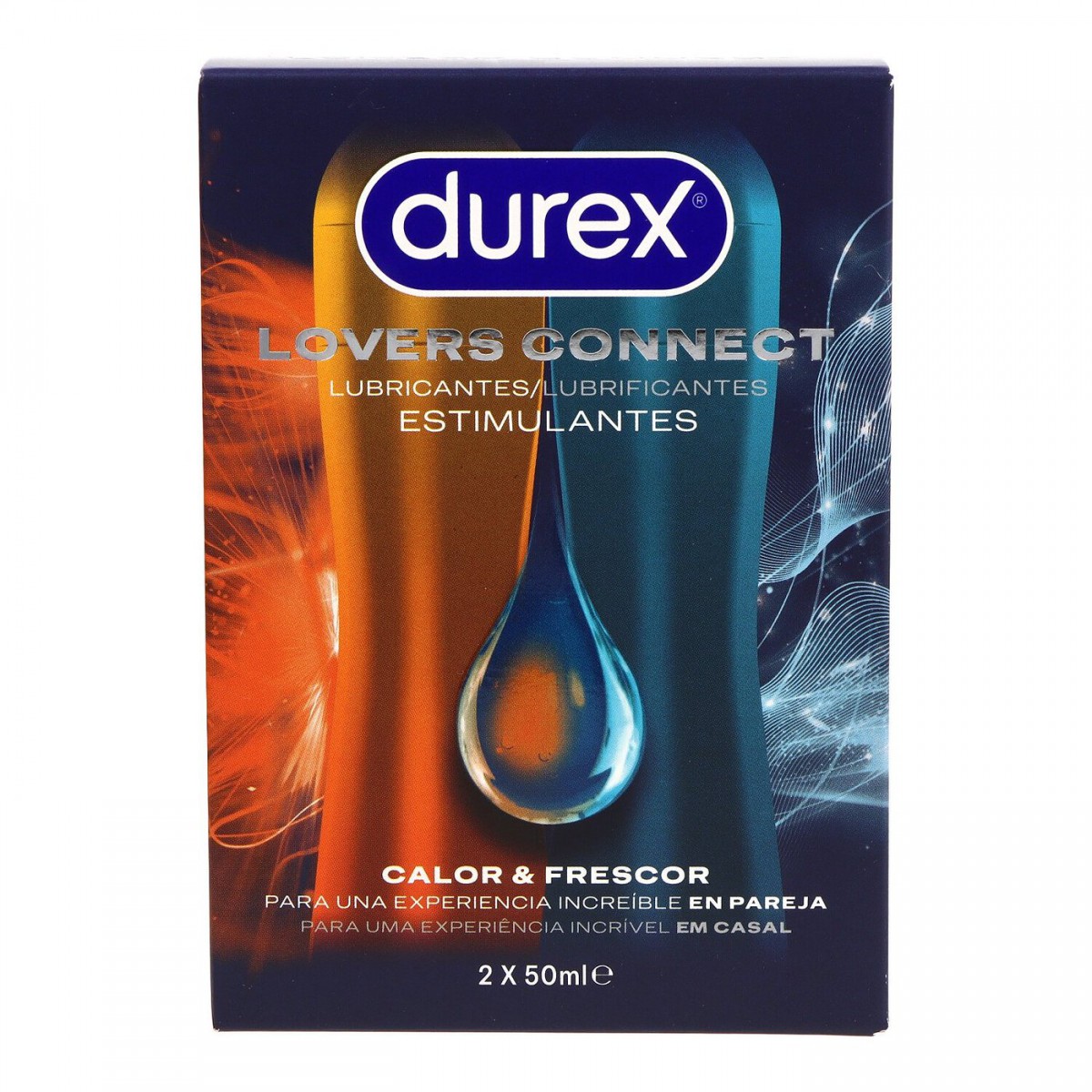 DUREX LOVERS CONNECT 2 UNIDADES 50 ML