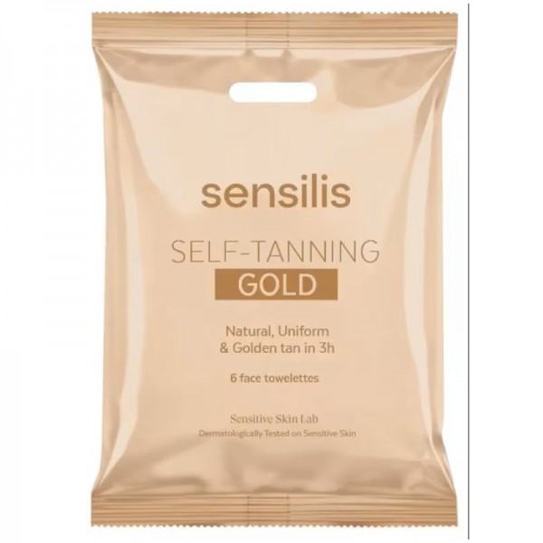 SENSILIS SELF TANNING GOLD 6 TOALLITAS PACK