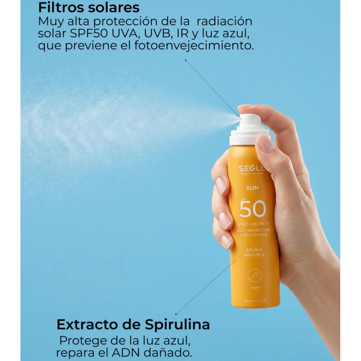 BRUMA INVISIBLE SUN SPF 50+ SEGLE CLINICAL