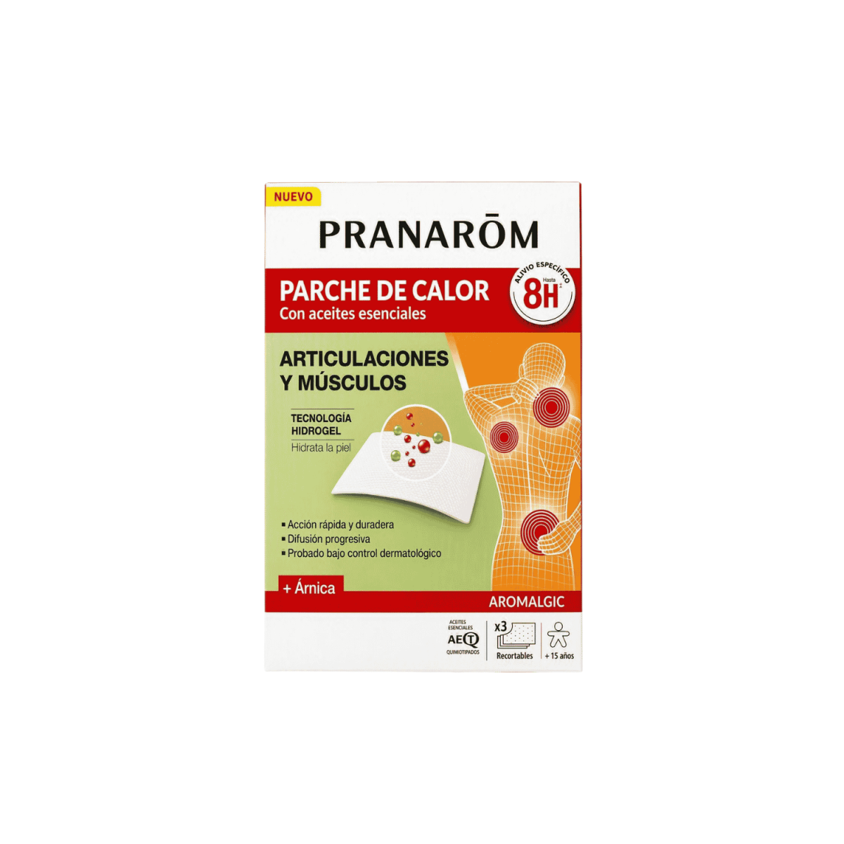 PARCHE DE CALOR AROMALGIC 3 PARCHES RECORTABLES