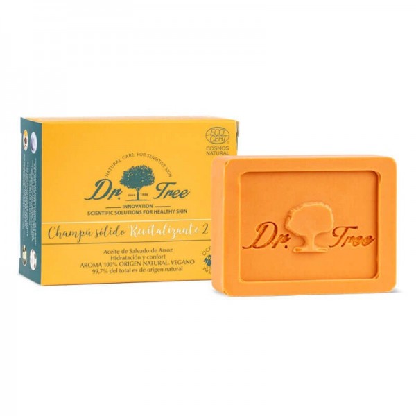 DR. TREE CHAMPU SOLIDO 2 EN 1 REVITALIZANTE 1 PASTILLA 75 G