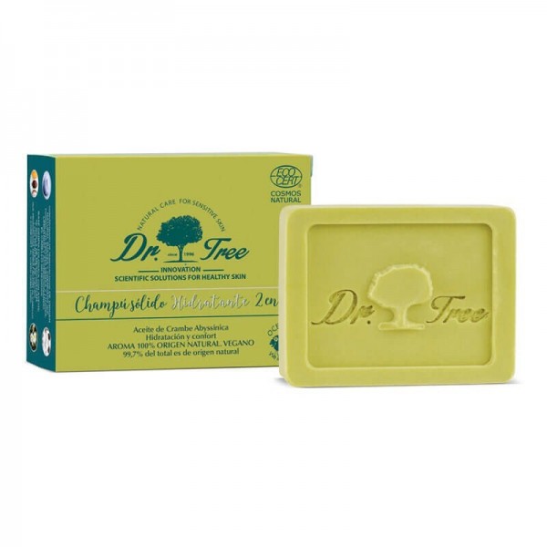 DR. TREE CHAMPU SOLIDO 2 EN 1 HIDRATANTE 1 PASTILLA 75 G