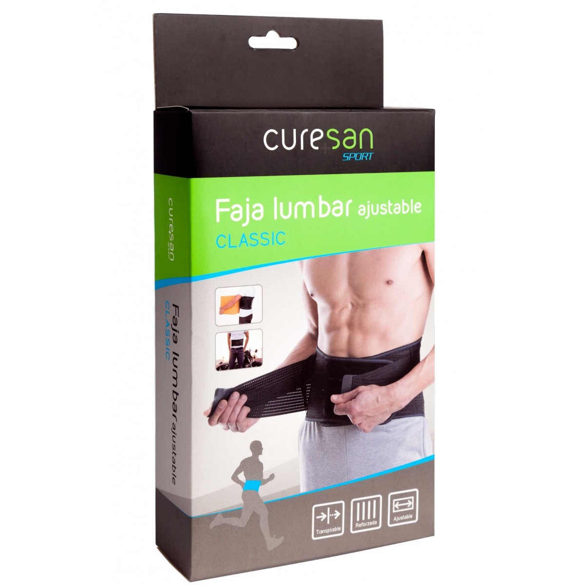 FAJA LUMBAR AJUSTABLE CURESAN CLASSIC 1 UNIDAD...
