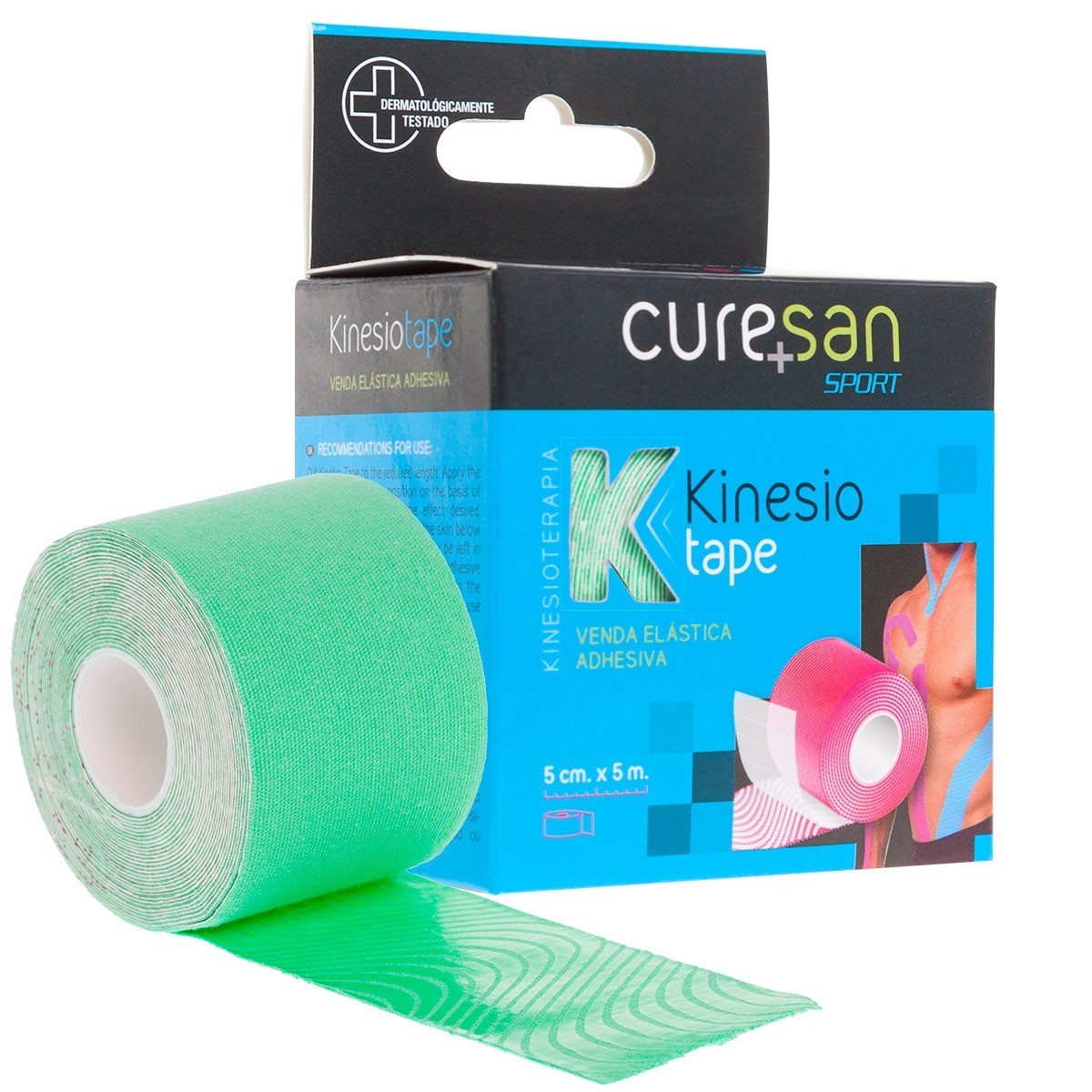 CURESAN KINESIOTAPE VERDE 5 CM X 5 M