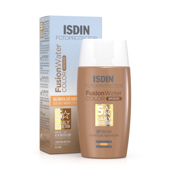 FOTOPROTECTOR ISDIN SPF 50 FUSION WATER COLOR 1 ENVASE 50 ML BRONZE