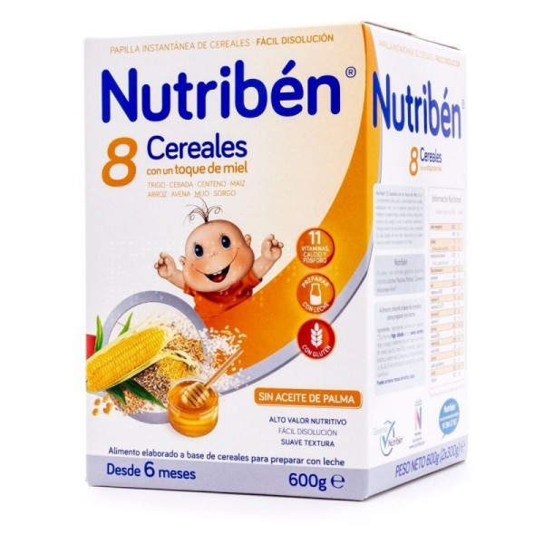 NUTRIBEN 8 CEREALES Y MIEL 600 G