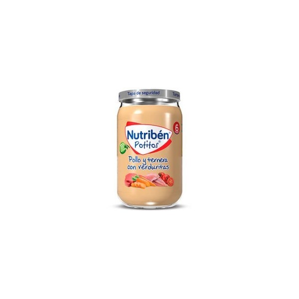 NUTRIBEN POLLO Y TERNERA CON VERDURITAS 1 POTITO 235 G