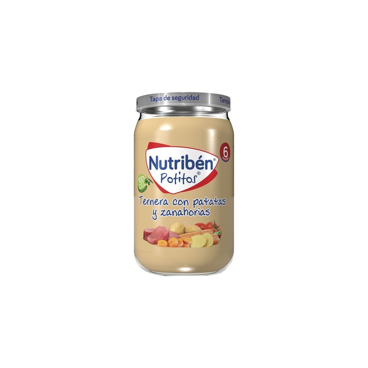 NUTRIBEN POLLO CON GUISANTES Y ZANAHORIAS...