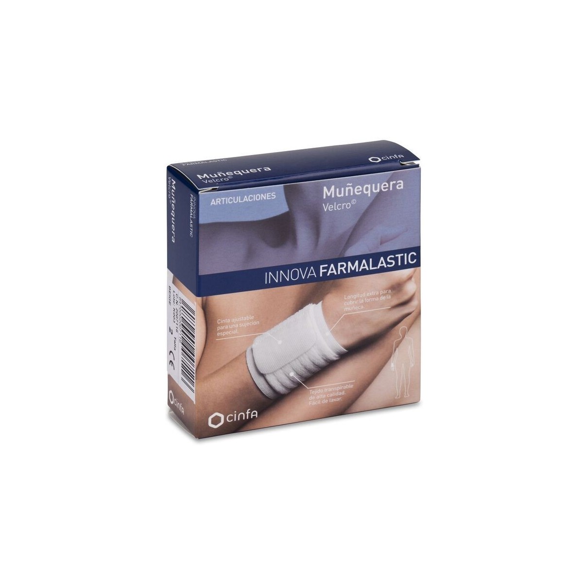 MUÑEQUERA FARMALASTIC INNOVA VELCRO BEIGE T -...